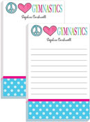 Notepads by Kelly Hughes Designs (Peace Love Gymnastics)