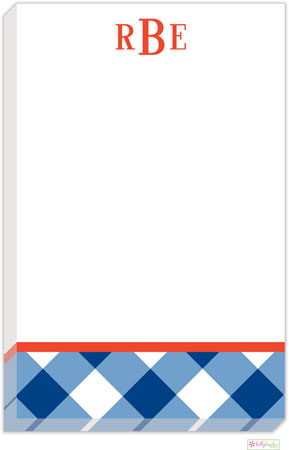 Notepads by Kelly Hughes Designs (Blue Check) Notepads by Kelly Hughes Designs (Blue Check)