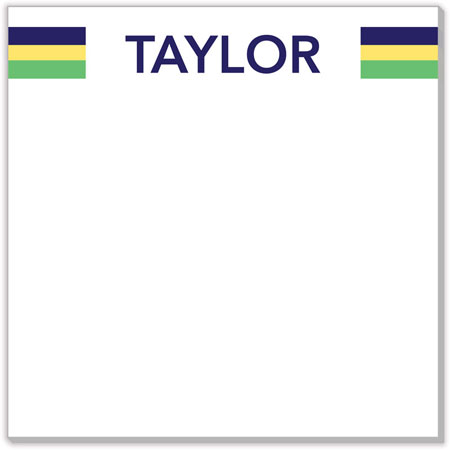 Notepads by Kelly Hughes Designs (Taylor Stripe Block)