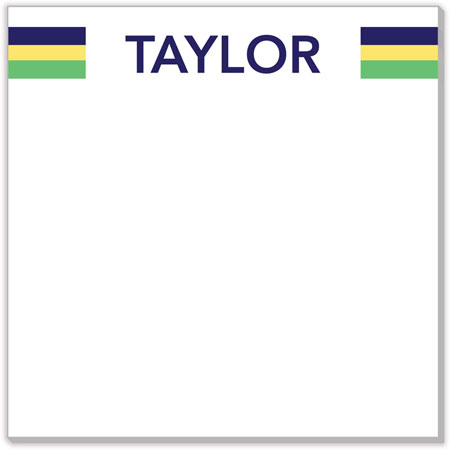 Notepads by Kelly Hughes Designs (Taylor Stripe Block) Notepads by Kelly Hughes Designs (Taylor Stripe Block)