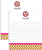 Large Notepads by Kelly Hughes Designs (Peace & Daisies)