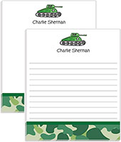Large Notepads by Kelly Hughes Designs (Army Tank)