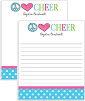 Large Notepads by Kelly Hughes Designs (Peace Love Cheer)