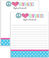 Large Notepads by Kelly Hughes Designs (Peace Love Gymnastics)