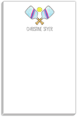 Notepads by Kelly Hughes Designs (Stripe Pickleball)