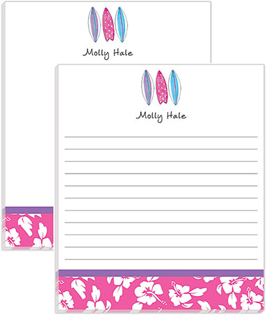 Large Notepads by Kelly Hughes Designs (Surfer Girl)