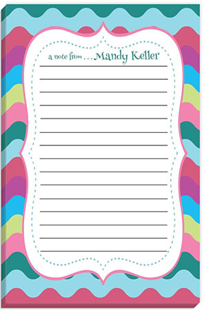 Notepads by Little Lamb Designs - Cool Waves Pastel Notepads by Little Lamb Designs - Cool Waves Pastel