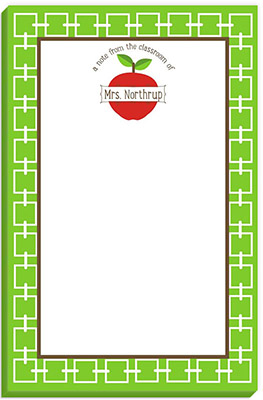 Notepads by Little Lamb Designs - Classroom Apple Notepads by Little Lamb Designs - Classroom Apple