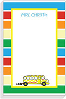 Notepads by Little Lamb Designs - Stripes School Bus