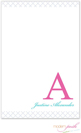 Modern Posh Notepads - Diamond Notepad Pink & Blue