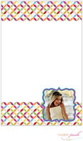 Modern Posh Notepads - Jewel Photo - Blue & Pink