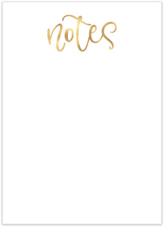 Notepads by Modern Posh (Golden Notes)