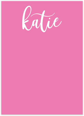 Notepads by Modern Posh (Simple Name Pink) Notepads by Modern Posh (Simple Name Pink)