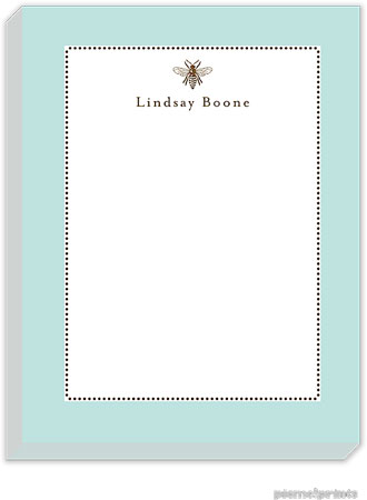 PicMe Prints - Personalized Notepads (Tiny Beads Robins Egg Small Notepad)