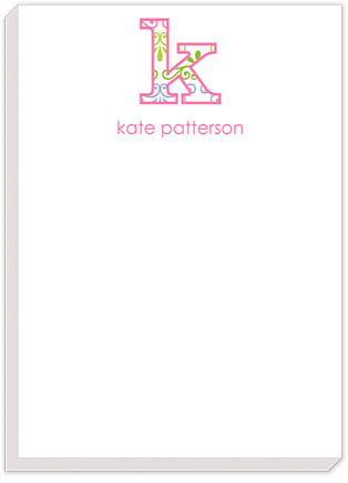 PicMe Prints - Personalized Notepads (Big Letter Scrolls Large Notepad) PicMe Prints - Personalized Notepads (Big Letter Scrolls Large Notepad)