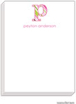 PicMe Prints - Personalized Notepads (Big Letter Stripes Pink Small Notepad)