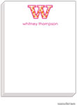 PicMe Prints - Personalized Notepads (Big Letter Squares Tangerine Small Notepad)