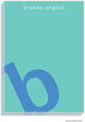 PicMe Prints - Personalized Notepads (Alphabet Ocean on Turquoise Large Notepad)