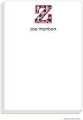 PicMe Prints - Personalized Notepads (Big Letter Squares Navy Large Notepad)