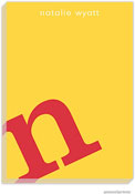 PicMe Prints - Personalized Notepads (Alphabet Poppy on Sunshine Large Notepad)