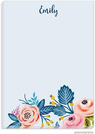 Notepads by PicMe Prints (Rose Of Spring Light Blue) Notepads by PicMe Prints (Rose Of Spring Light Blue)