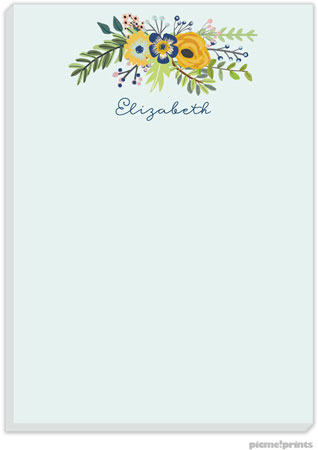 Notepads by PicMe Prints (Navy & Gold Bouquet Aquamist) Notepads by PicMe Prints (Navy & Gold Bouquet Aquamist)