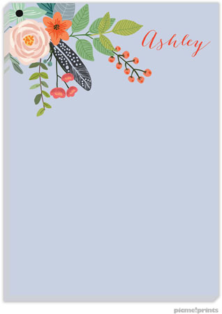 Notepads by PicMe Prints (Feather & Flowers Lavender) Notepads by PicMe Prints (Feather & Flowers Lavender)