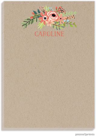 Notepads by PicMe Prints (Coral Bouquet Kraft) Notepads by PicMe Prints (Coral Bouquet Kraft)