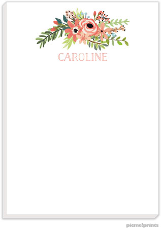 Notepads by PicMe Prints (Coral Bouquet White) Notepads by PicMe Prints (Coral Bouquet White)