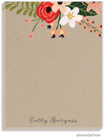 Small Notepads by PicMe Prints - Botanical Kraft