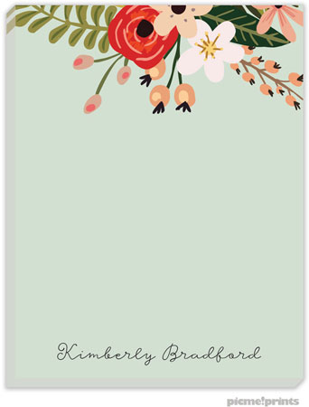 Small Notepads by PicMe Prints - Botanical Honeydew Small Notepads by PicMe Prints - Botanical Honeydew