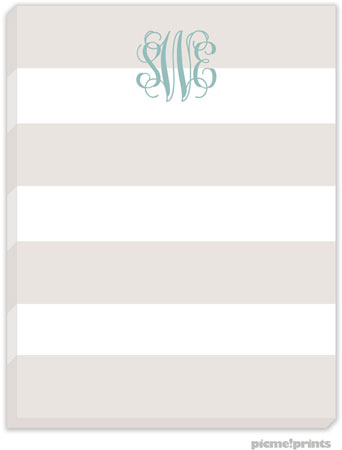 Small Notepads by PicMe Prints - Broad Stripes Sand