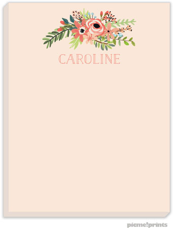 Small Notepads by PicMe Prints - Coral Bouquet Peachy Small Notepads by PicMe Prints - Coral Bouquet Peachy