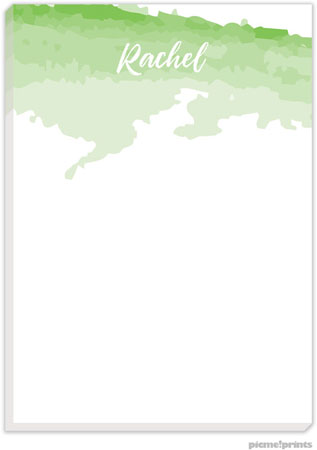 Notepads by PicMe Prints - Watercolor Ripples Limelight Notepads by PicMe Prints - Watercolor Ripples Limelight