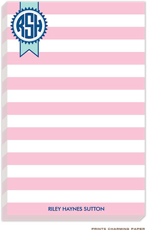 Prints Charming Notepads - Pink Circle Monogram