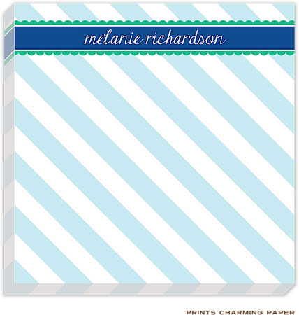 Prints Charming Notepads - Sweet Blue Stripes