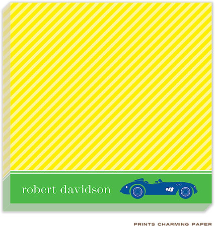 Prints Charming Notepads - Race Car