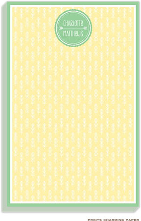 Prints Charming Notepads - Yellow Arrow Prints Charming Notepads - Yellow Arrow