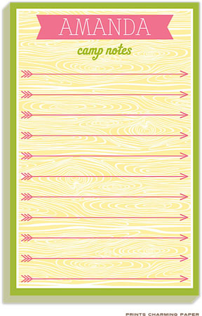 Prints Charming Notepads - Yellow Camp Arrow Notes