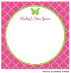 Prints Charming Notepads - Leaf Lattice Hot Pink