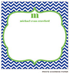 Prints Charming Notepads - Blue Chevron