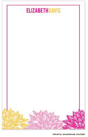 Prints Charming Notepads - Pink and Orange Flowers