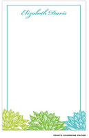 Prints Charming Notepads - Blue and Green Flowers