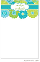 Prints Charming Notepads - Modern Floral - Blue and Green