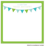 Prints Charming Notepads - Green Border Playful Banner
