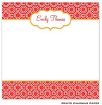 Prints Charming Notepads - Orange Geometric