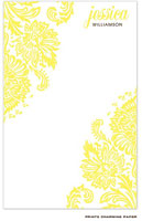 Prints Charming Notepads - Yellow Damask