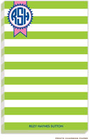 Prints Charming Notepads - Lime Circle Monogram