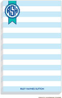 Prints Charming Notepads - Blue Circle Monogram