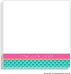 Prints Charming Notepads - Teal Stylish Scallop